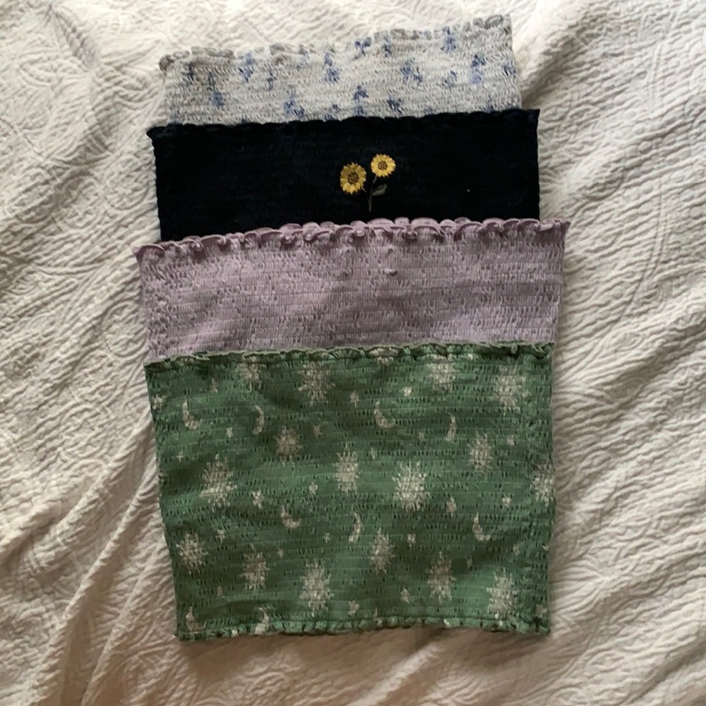 Pack of 4 reversible tub tops
